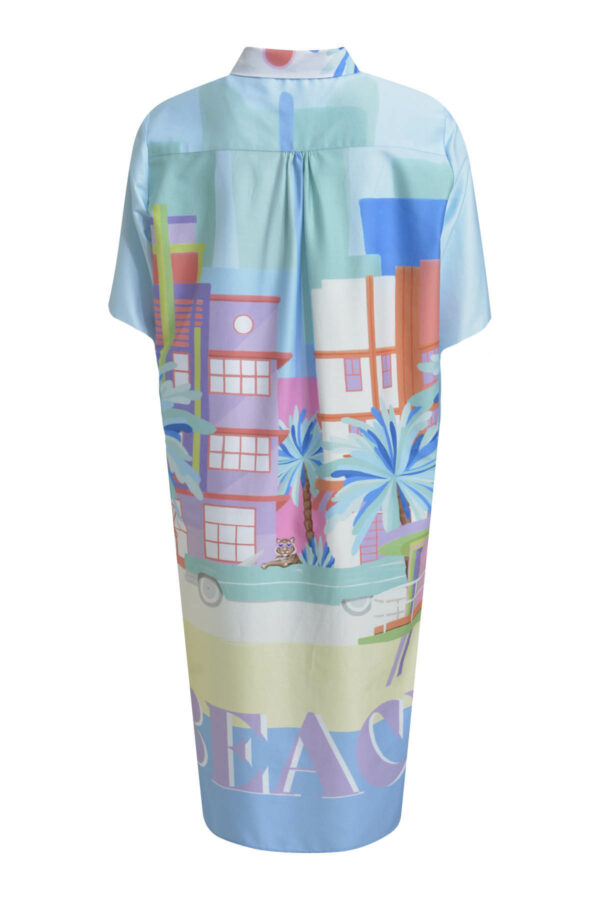 Milano Kleid Dress w collar, half placket, 1/2 sleeves w cuffs – Bild 2