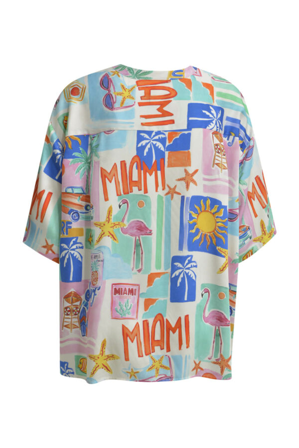 Milano Bluse Blouse w roundneck + placket, 1/2 sleeves – Bild 2