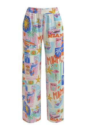 Milano Hose wideleg pants with elastic waist