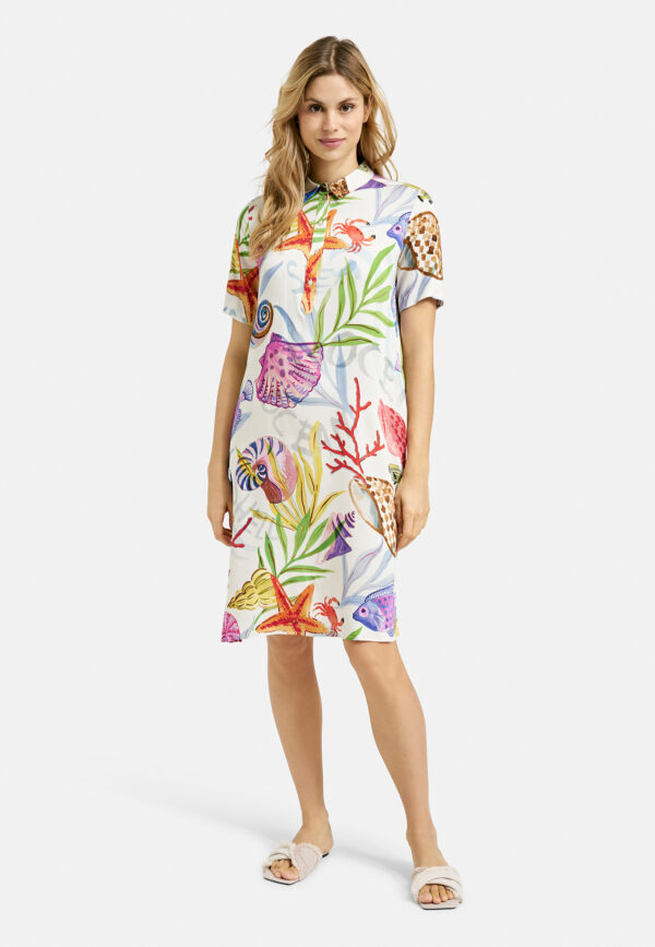 Milano Kleid Dress w collar + halfplacket, 1/2 sleeves – Bild 3