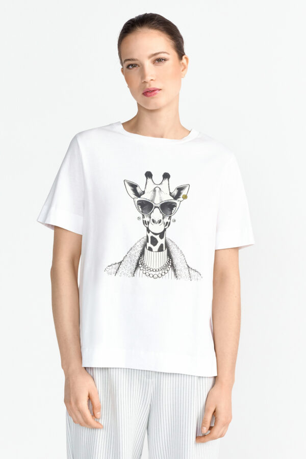 Rich & Royal Easy Fit T-Shirt Giraffe – Bild 2