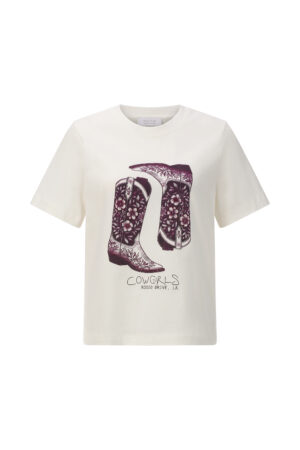Rich & Royal Elegant Fit T-Shirt Cow Girl Boots