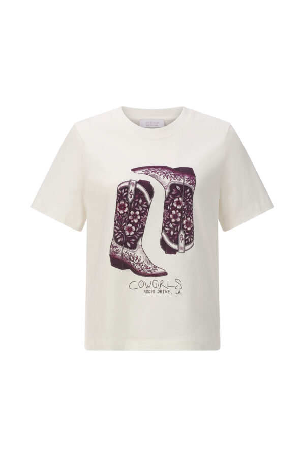 Rich & Royal Elegant Fit T-Shirt Cow Girl Boots