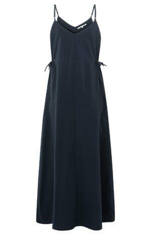 Yaya Trägerkleid mit Kordelzügen, TOTAL ECLIPSE BLUE