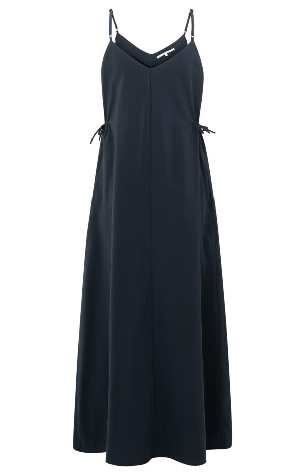 Yaya Trägerkleid mit Kordelzügen, TOTAL ECLIPSE BLUE