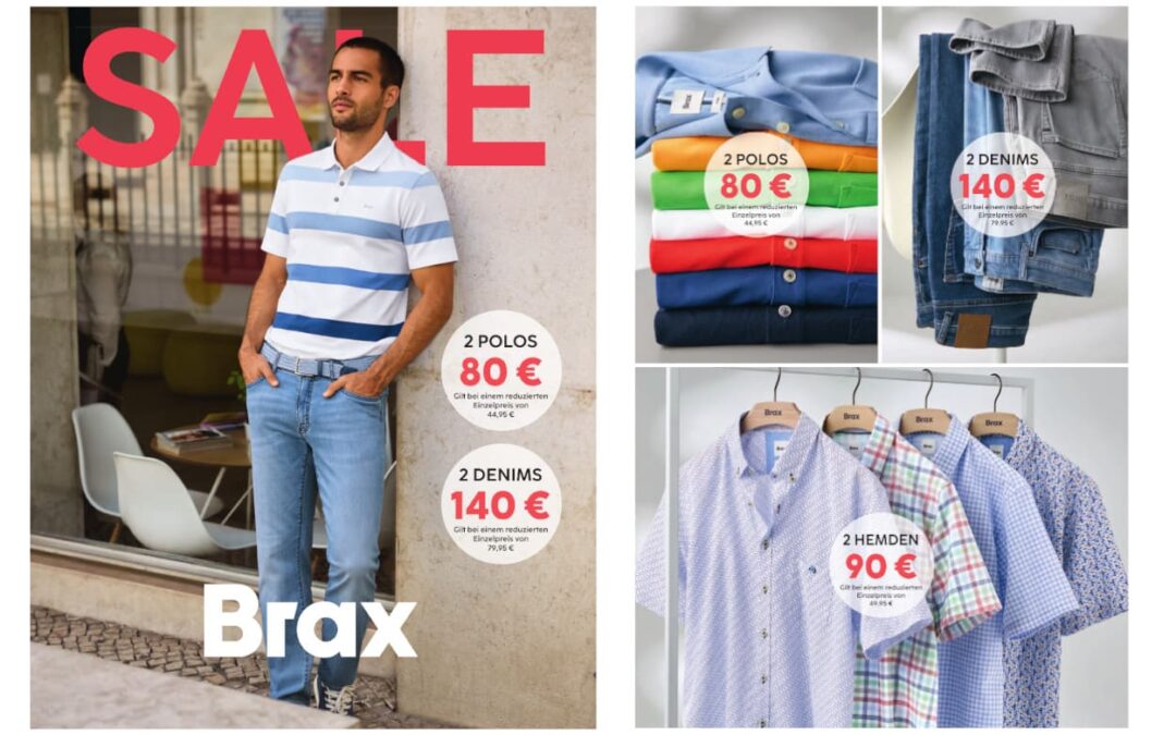 BRAX-Angebot mit 2 Polos = 80 €