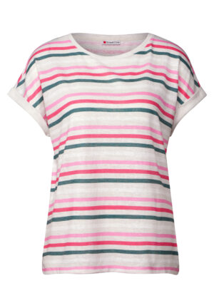 Street One Leinen-Look Streifen-Shirt