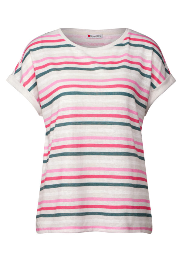 Street One Leinen-Look Streifen-Shirt