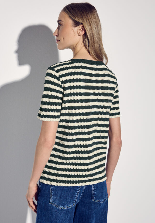 Street One Strick-Look Streifenshirt – Bild 2