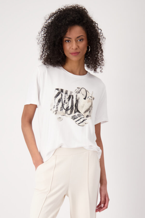 Monari T-Shirt, cream – Bild 2