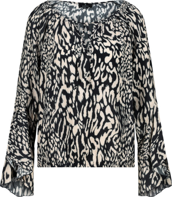 Monari Bluse, schwarz gemustert