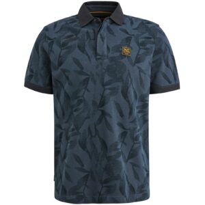 PME Legend Poloshirt two tone pique printed