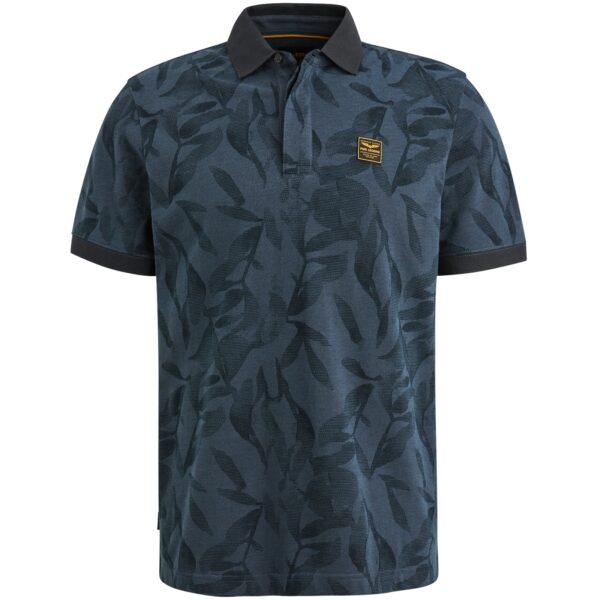PME Legend Poloshirt two tone pique printed