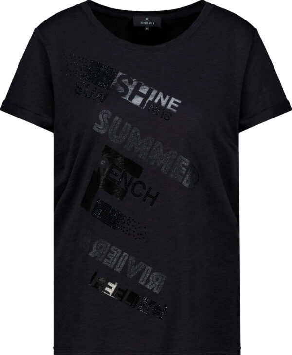 Monari T-Shirt, schwarz