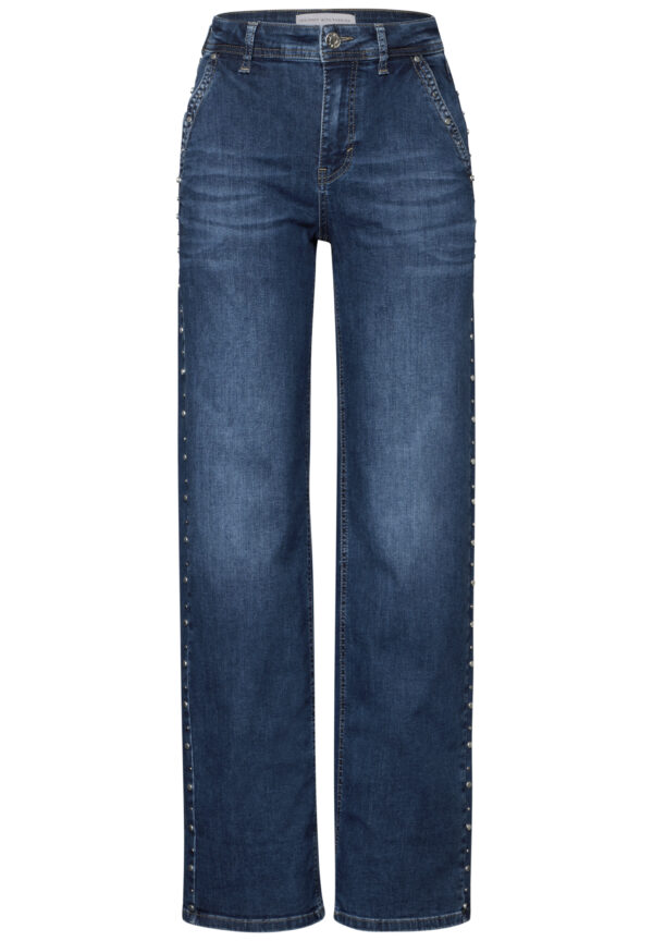 Street One Wide Leg Jeans mit Nieten