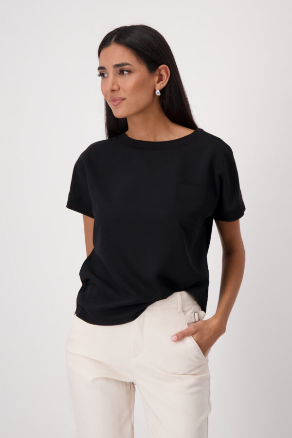 Monari T-Shirt Bluse, schwarz – Bild 2