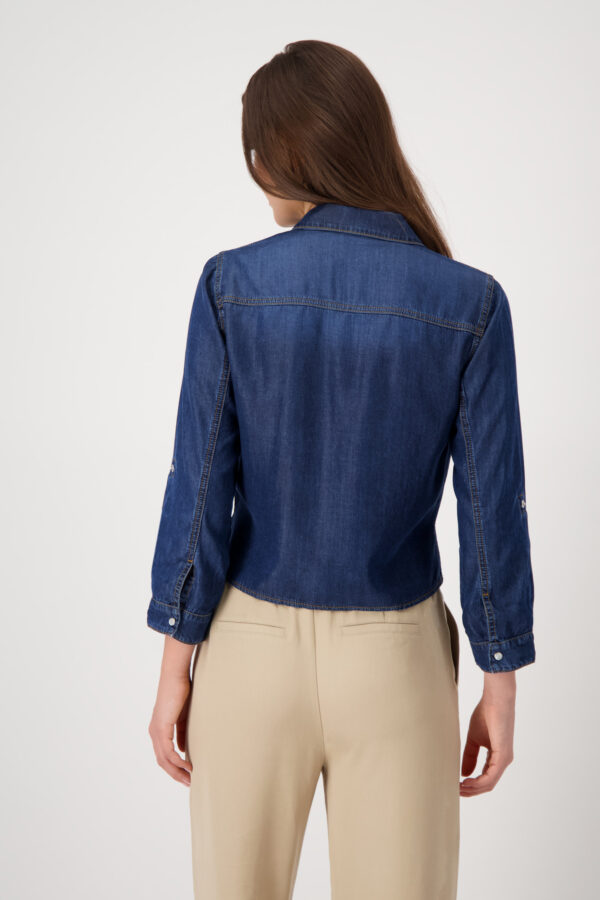 Monari Bluse, jeans – Bild 3