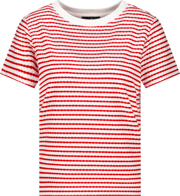 Monari T-Shirt red ringel