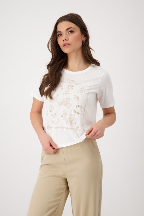 Monari T-Shirt, cream – Bild 3