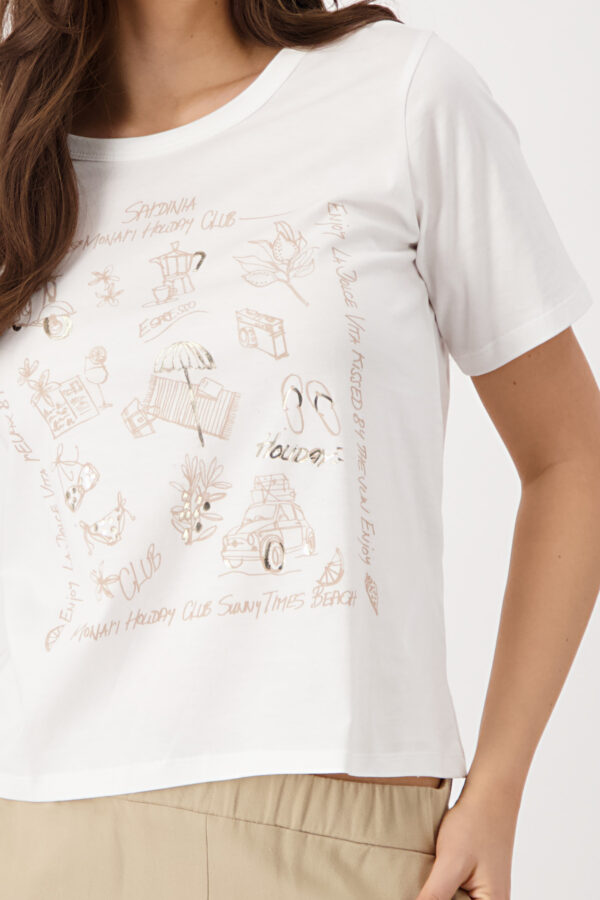 Monari T-Shirt, cream – Bild 2