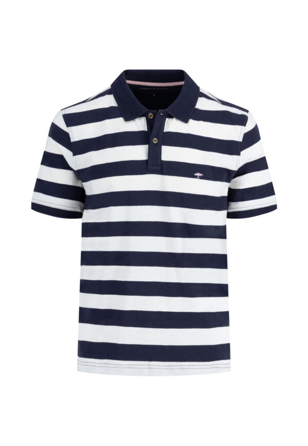Fynch-Hatton Poloshirt, slub, stripe