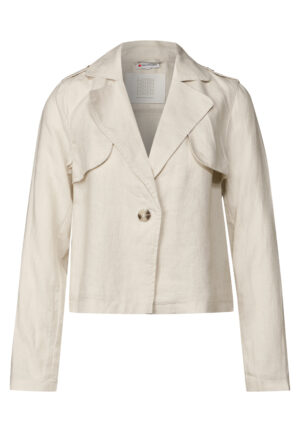 Street One Kurzer Trenchcoat aus Leinen