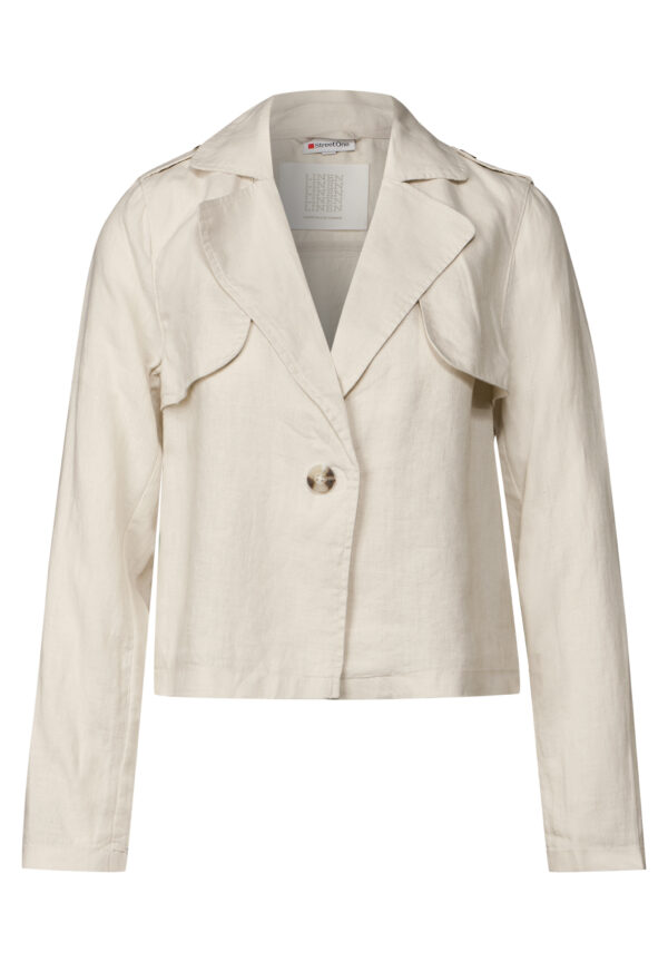 Street One Kurzer Trenchcoat aus Leinen