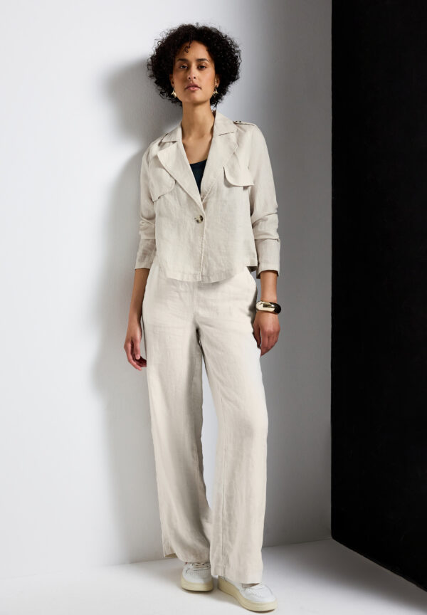 Street One Kurzer Trenchcoat aus Leinen – Bild 2