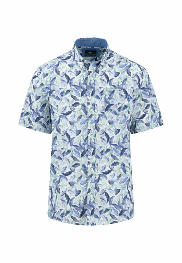 Fynch-Hatton Hemd Summer Poplin Print, B.D., 1/2