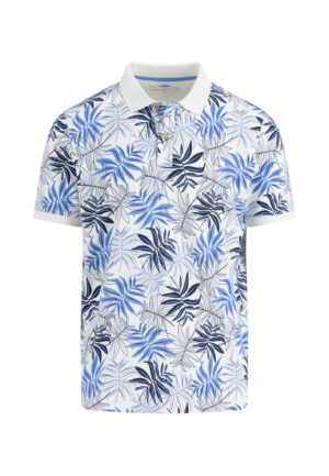Fynch-Hatton Poloshirt , slub, AOP