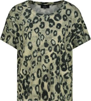 Monari T-Shirt, bamboo gemustert