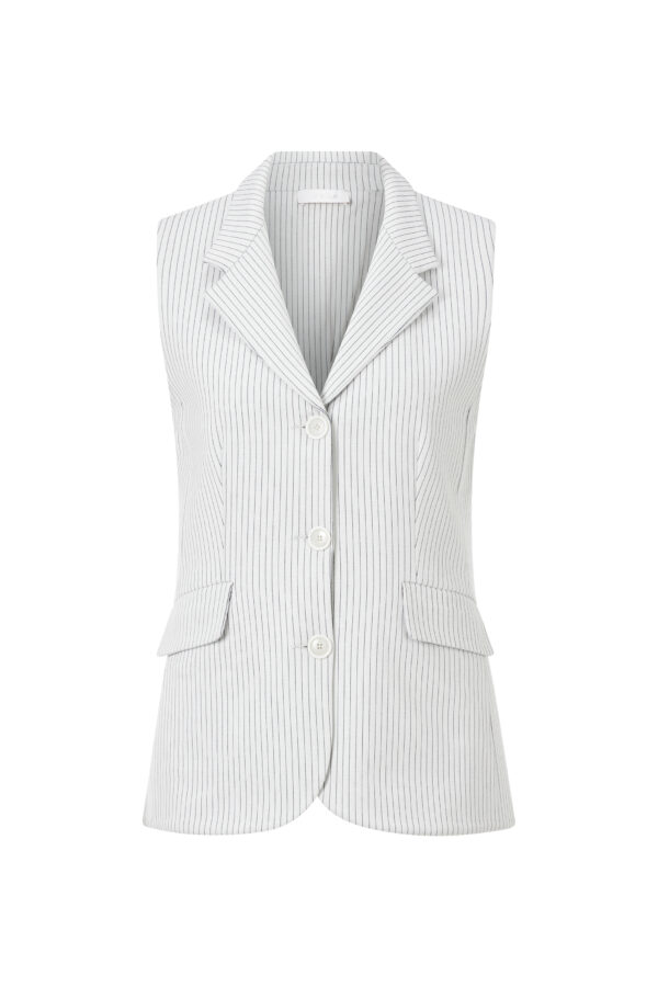 Rich & Royal Marke Pinstripe Blazer Vest