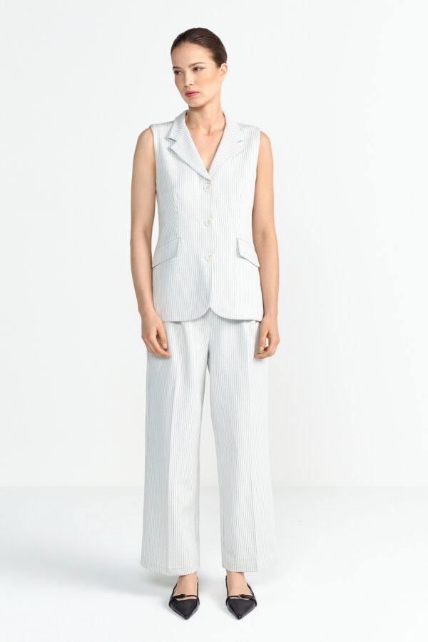 Rich & Royal Marke Pinstripe Blazer Vest – Bild 2