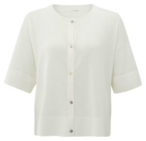 Yaya Strickweste Oversize-Cardigan, WOOL WHITE