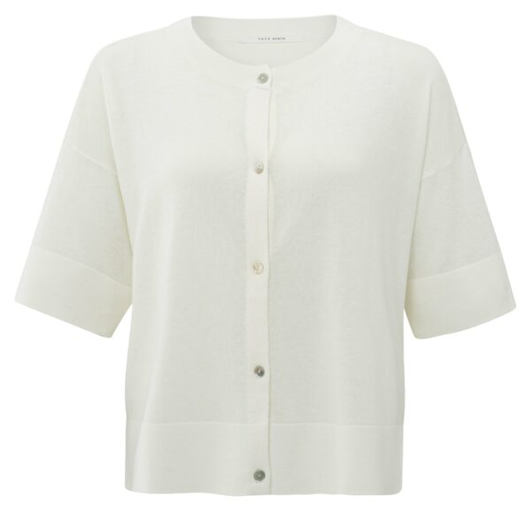 Yaya Strickweste Oversize-Cardigan, WOOL WHITE