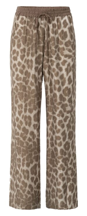Yaya Hose mit Leopardenmuster, MILK BROWN DESSIN
