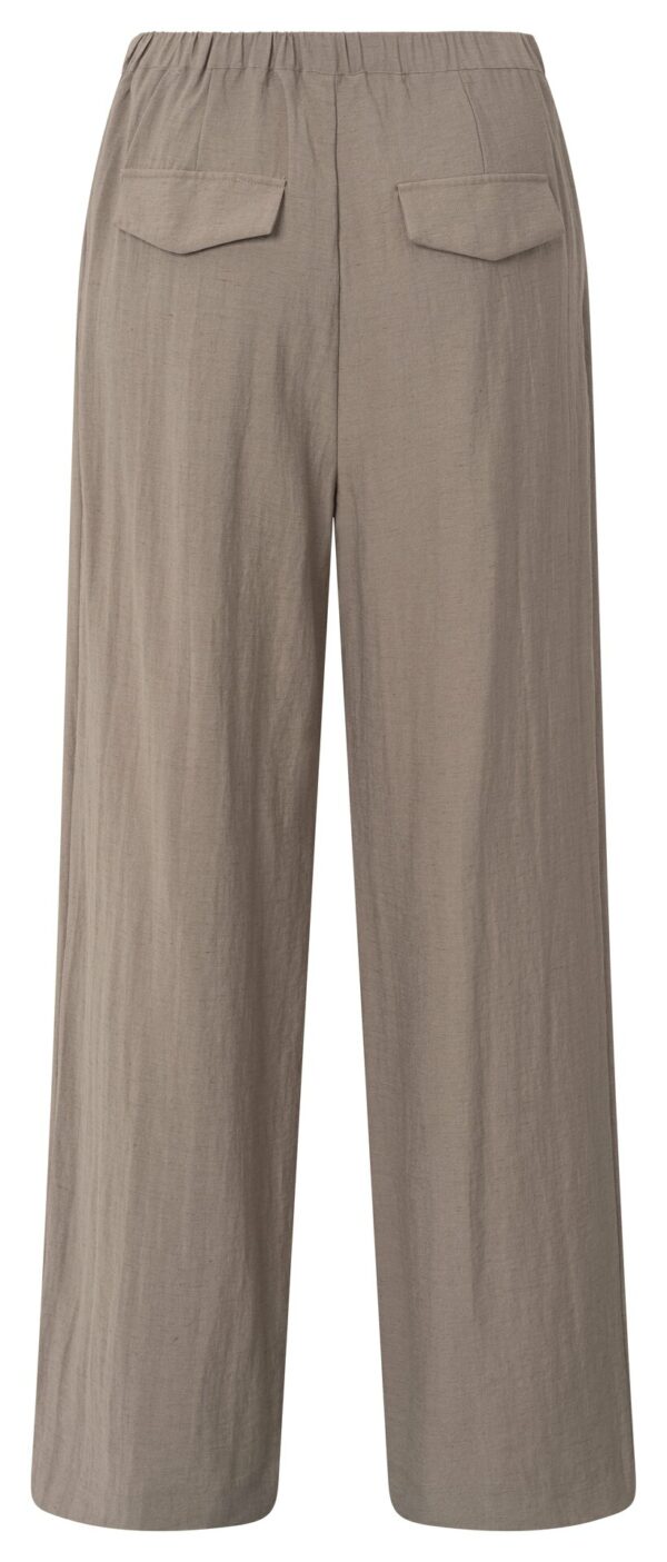 Yaya Gewebte Hose mit weitem Bein, GREYISH BROWN – Bild 2