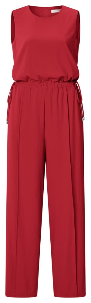Yaya Ärmelloser Jumpsuit mit Kordel, SCARLET SAGE RED