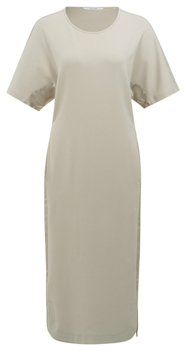 Yaya Kleid aus Stoffmischung, SILVER LINING BEIGE