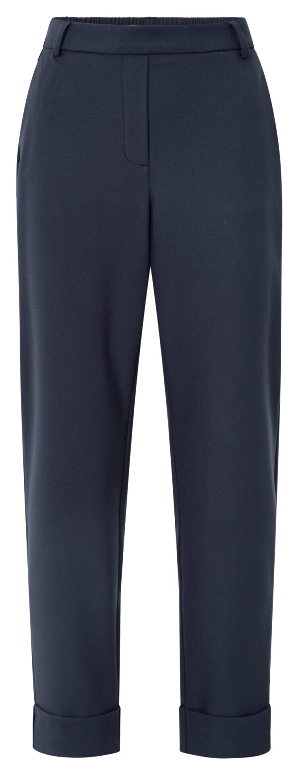 Yaya Hose Pantalon with elastic waist, OYSTER BLACK