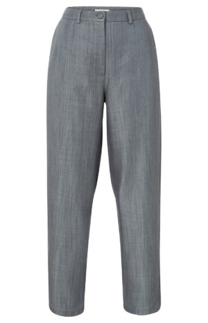 Yaya Hose High waist carrot fit trousers, WASHED GREY