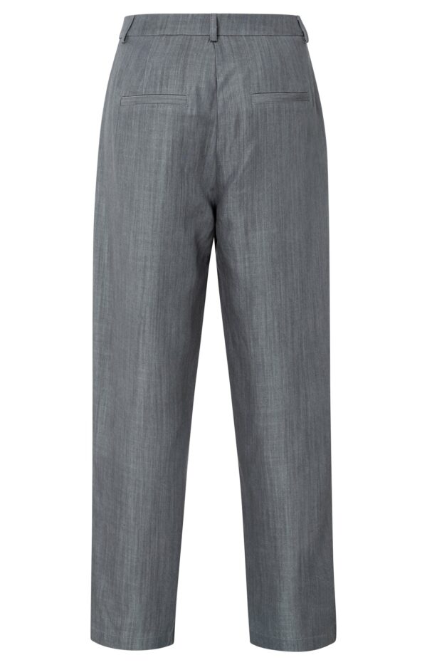 Yaya Hose High waist carrot fit trousers, WASHED GREY – Bild 2