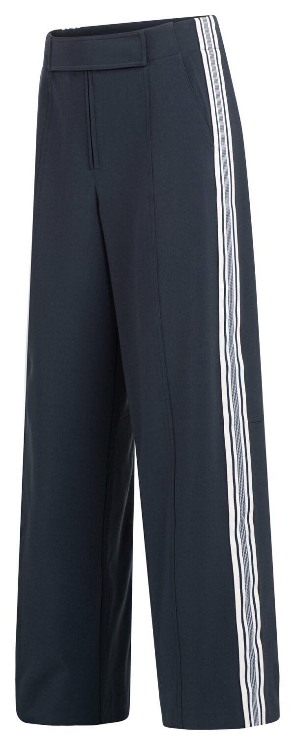 Yaya Hose High waist wide leg trousers w, INKWELL BLUE