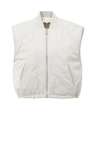 Yaya Weste Nylon reversible bodywarmer, BEIGE
