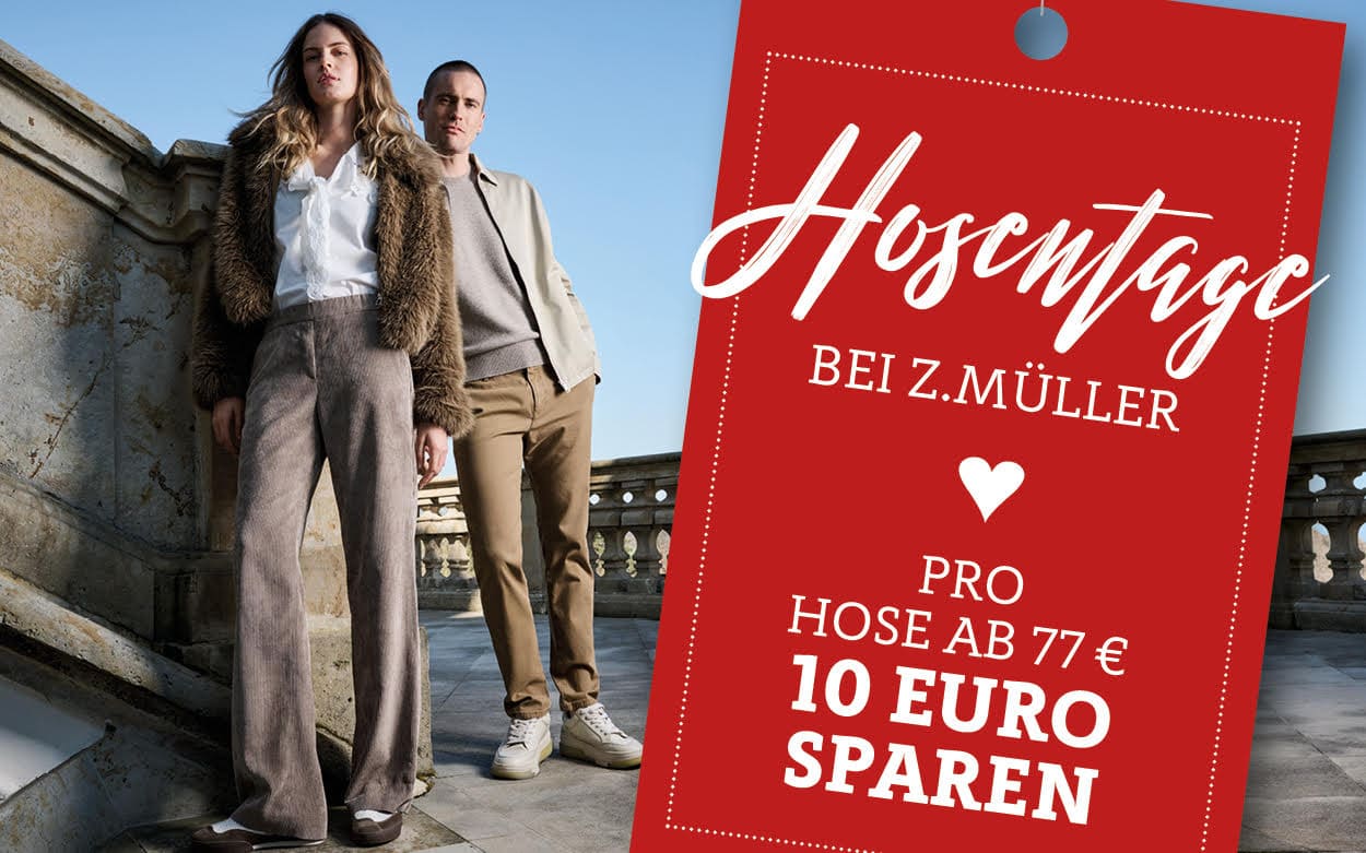 Hosentage Herbst 2025 Hosentage 10 Euro sparen