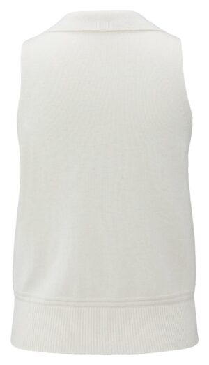 Yaya Ärrmelloser Cardigan, EARLY FROST WHITE