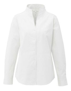 Yaya Bluse mit V-Ausschnitt, PURE WHITE