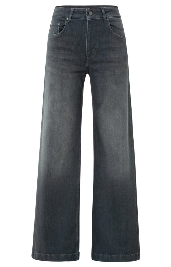 Yaya Jeans Hw loose wide denim - L34, GREY DENIM