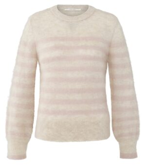 Yaya Gestreifter Pullover, SHADOW GRAY PINK DESSIN