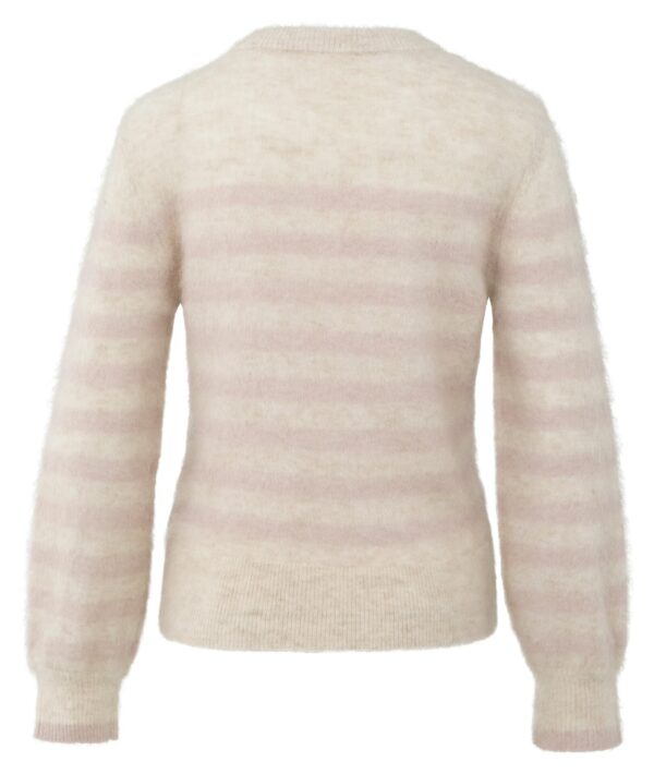 Yaya Gestreifter Pullover, SHADOW GRAY PINK DESSIN – Bild 2